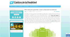 Desktop Screenshot of caidosdelarealidad.com